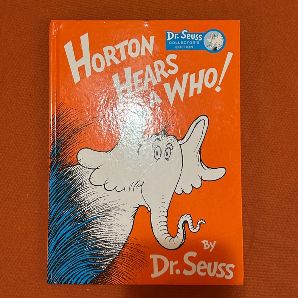 Dr. Seuss Orange and Blue 'Horton Hears a Who!' Book